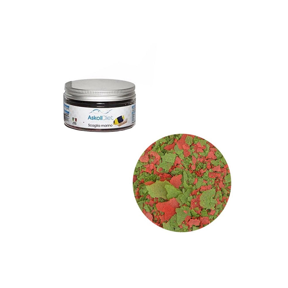 Askoll Diet Scaglia Marino - Alimento completo per tutti i pesci ornamentali di acqua marina Formato: 100 ml