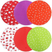 Set di 30 Copriciotole Decorative per Ammollo Copriciotole in Vetro con Gommino Riciclabile per Marmellata e Decorazione