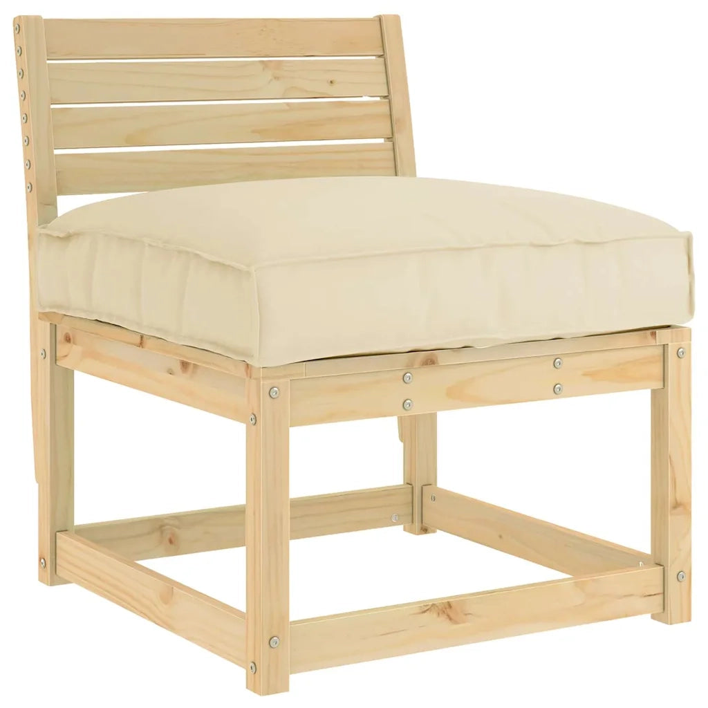 Cuscino Beige 80 x 80 x 12 cm Tessuto Oxford 42001511