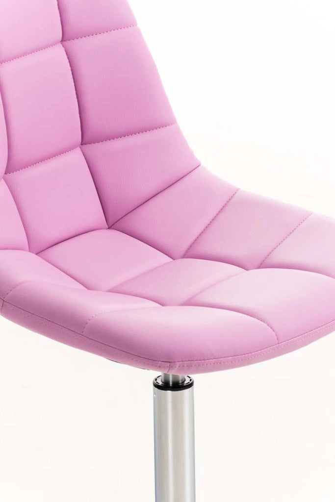 Sedia Emil similpelle rosa