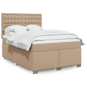Giroletto a Molle con Materasso Cappuccino 160x200cm Similpelle 3290731