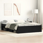 Giroletto senza Materasso Rovere Nero 120x200 cm Truciolato