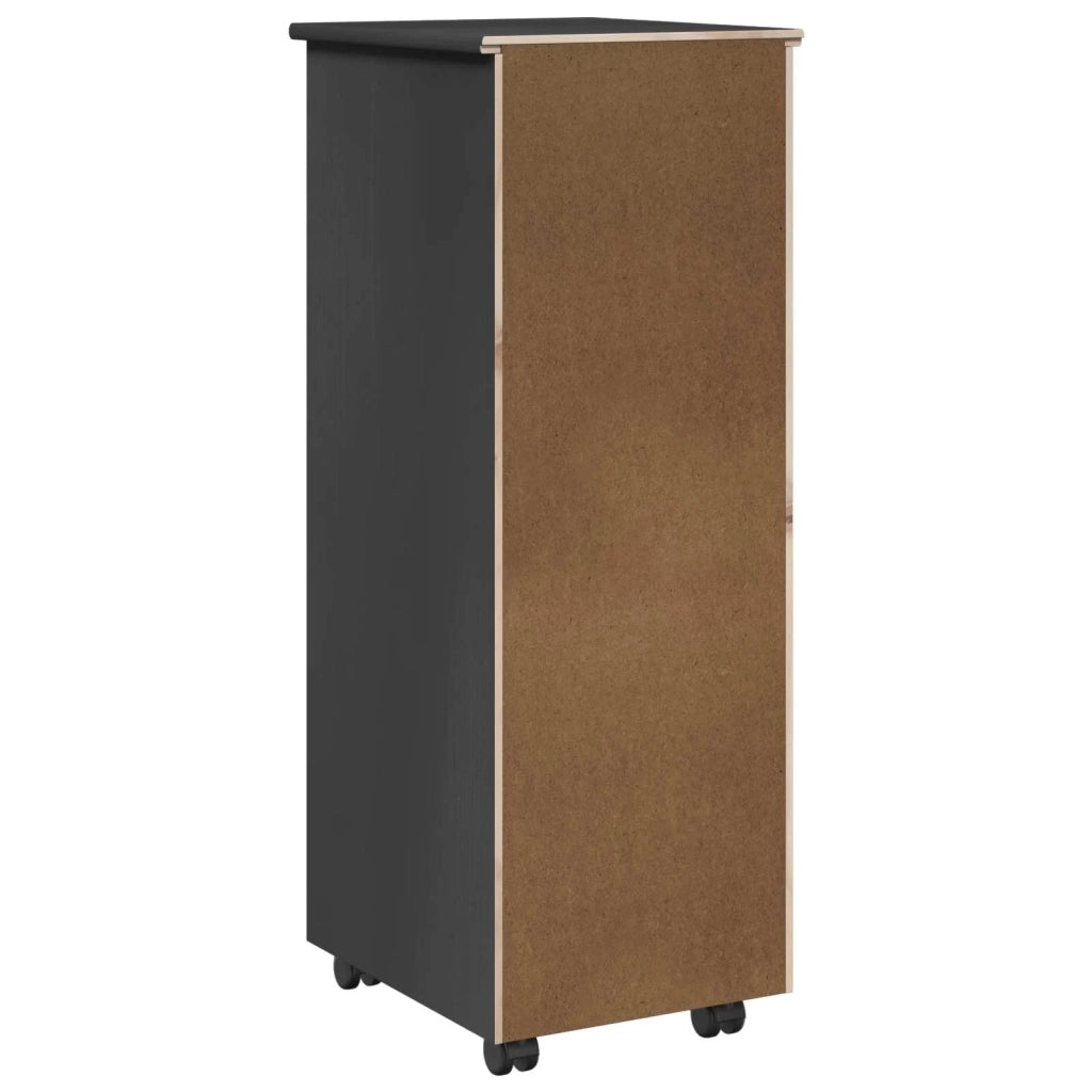 Mobile con Ruote 34 x 39 x 93,5 cm Legno di Pino Massello 42028366