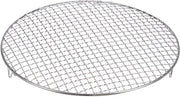 Griglia rotonda 33 cm, acciaio inossidabile 201, rete griglia a croce con gambe da 20 mm per cucinare, bollire e grigliare