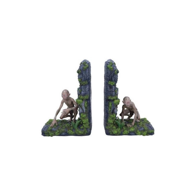 Nemesis Now B6945A25 Il Signore degli Anelli Gollum e Smeagol Fermalibri in Poliresina 18.5 cm colore Verde Grigio