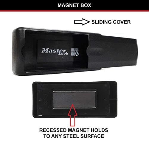 Master Lock 207EURD Portachiavi Magnetico Nascondere Chiavi di Riserva Plastica Antiruggine colore Nero