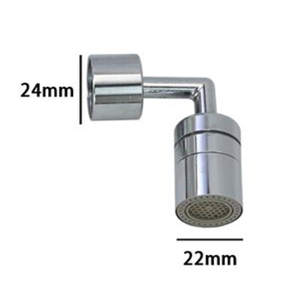 Trade Shop - Filtro Rubinetto Antispruzzo Con Snodo In Metallo Rompigetto Aeratore 22-24mm 87979 -
