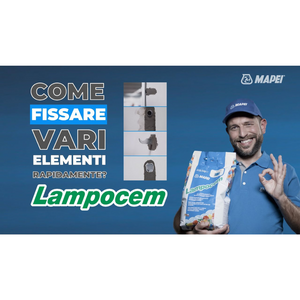 Cemento presa rapida pronto uso riparazioni fissaggio muratura lampocem 25 kg