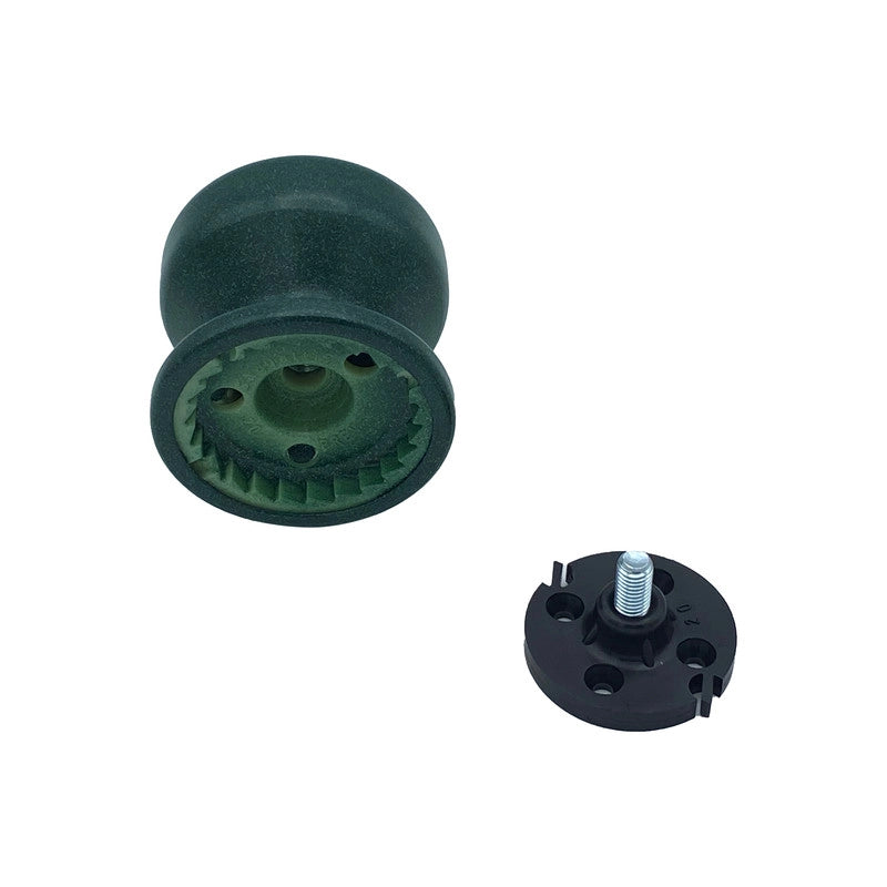 Pomolo fisso per porta SAGUATTI 875/70SAB in alluminio verde opaco