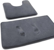 Set di mattonelle antiscivolo e assorbenti da 2 - Grigio - Espansione a bassa densità
