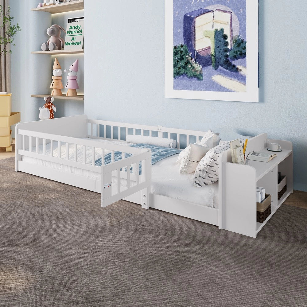 Letto Singolo per Bambini in Legno di Pino ¨C MINIMAL ¨C Bianco 90x200 senza materasso