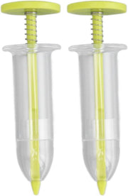 Dispensatore di Semi Miniaturizzato - Diffusore di Semi Piccolo 9,9 x 3,3 x 3,3 cm Seeder Portatile con Regolazione per Semina Horticulturale - 2 pezzi