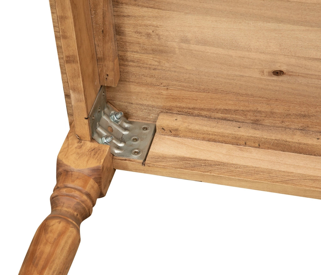 Biscottini Tavolo fisso Country in legno massello di tiglio. Made in Italy quadrato