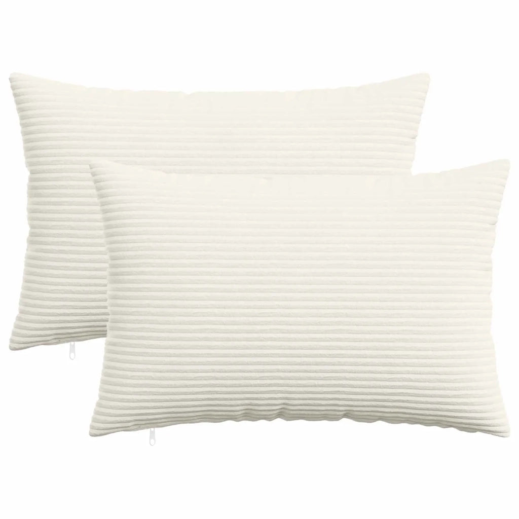 Federa 2 pcs HEERLEN Crema 50 x 75 cm corduroy 911641