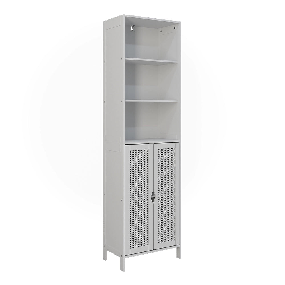Vicco Armadio per il bagno Bianco 48 x 170 cm con 2 porte
