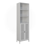 Vicco Armadio per il bagno Bianco 48 x 170 cm con 2 porte