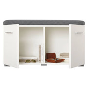 Cannole, Mobile da Ingresso un Ripiano, 79x35x45h cm Bianco