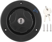 Inseritore di acqua per porte a pesantezza, chiusura regolabile, adatto per camper e barche, inclusi 2 chiavi, per porte di 30-40 mm, iniettore di acqua.