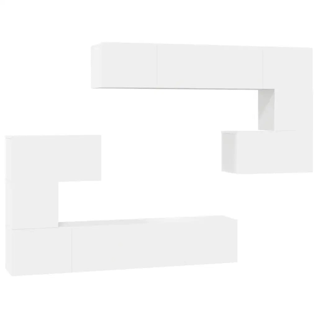 Set Mobile TV 8 pz Bianco in Truciolato cod mxl 14685