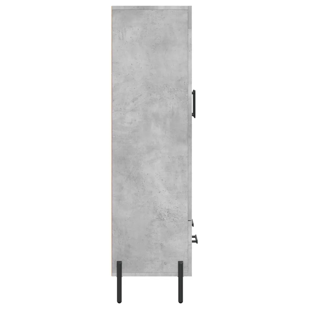 Credenza | Madia | Buffet da pranzo | Armadio da pranzo Grigio Cemento 69,5x31x115 cm in Legno Multistrato