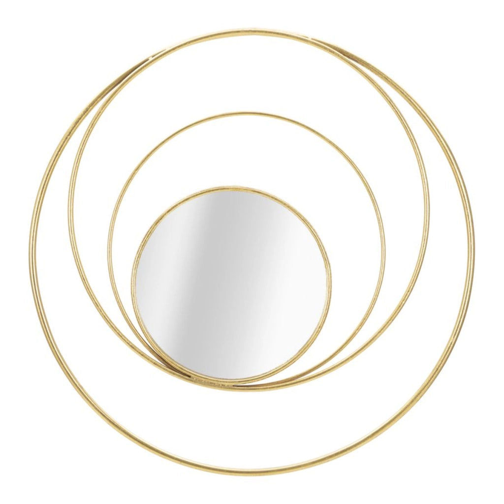 Specchio con Cornice VKH500, Oro, Metallo, 80x3,5x80 cm