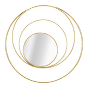 Specchio con Cornice VKH500, Oro, Metallo, 80x3,5x80 cm