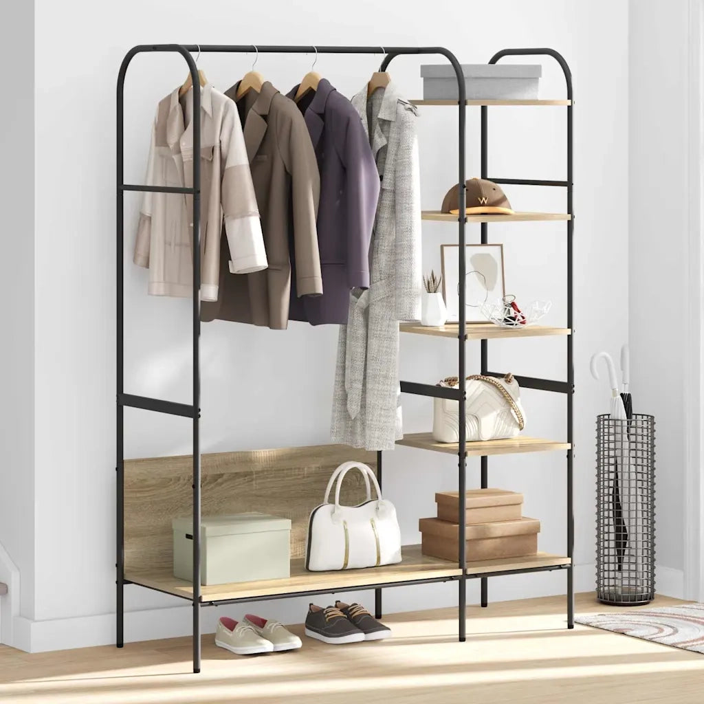 vidaXL Stendibiancheria Marrone 120 x 44 x 160 cm Legno multistrato