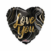 Nonsoloinformatica Palloncino a cuore Love You Marmorizzato 18