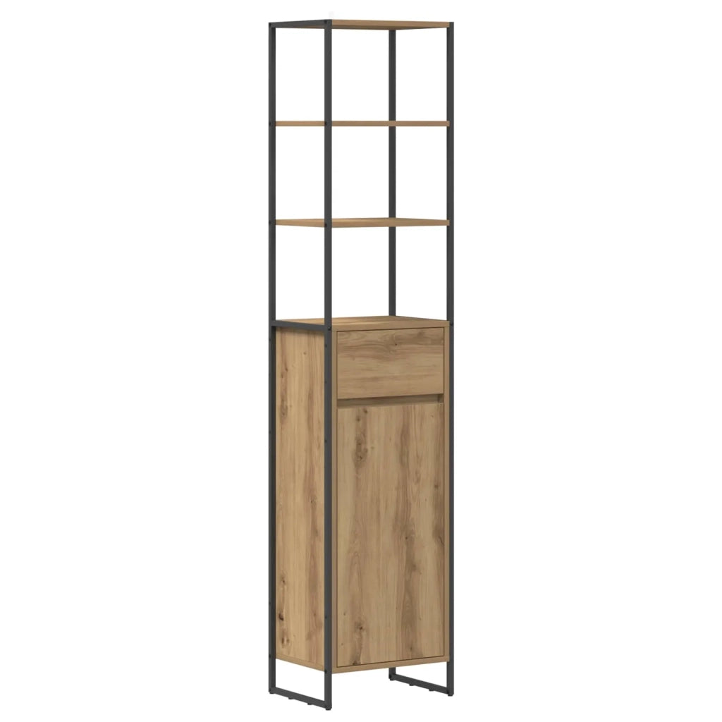 Mobile da Bagno con porta Rovere Artigianale 40 x 30 x 180 cm 886497