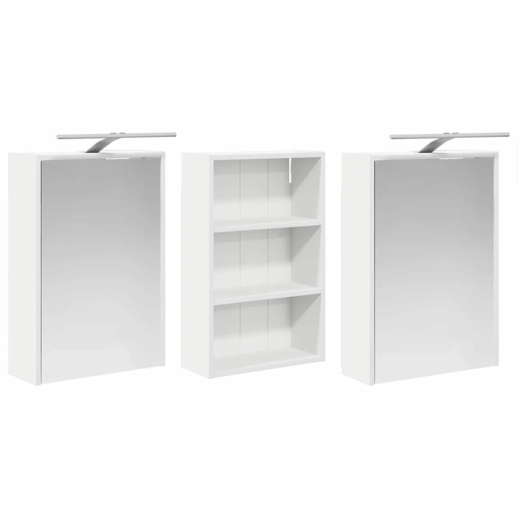 Set di Armadi da Bagno con lo scaffale 3 pcs 126 x 16 x 62.5 cm 3403832