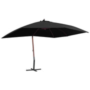 Ombrellone a sospensione con palo in legno 400 x 300 cm nero 02_0008714