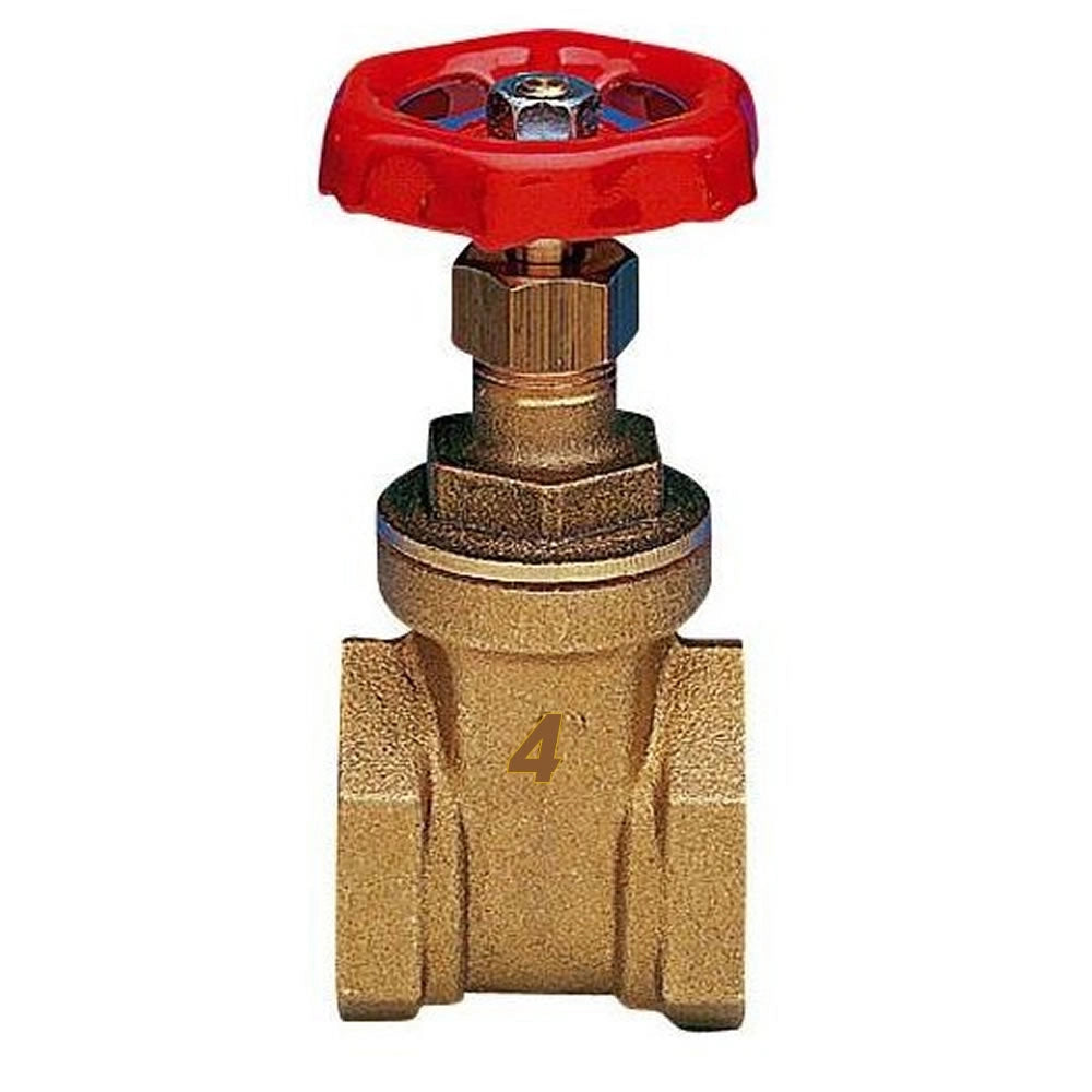 Saracinesca valvola per acqua 4 in ottone idraulica