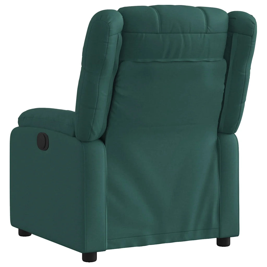 Poltrona reclinabile in Tessuto Verde Scuro 3206203