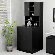Mobile per Lavatrice Nero 70,5x25,5x90 cm 808387