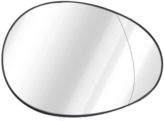 Specchio Esterno Termico - Vetro Laterale - Bianco Brillante - Adatto per Clubman R55/R56/R57/R58/R59 - Inclusi Accessori