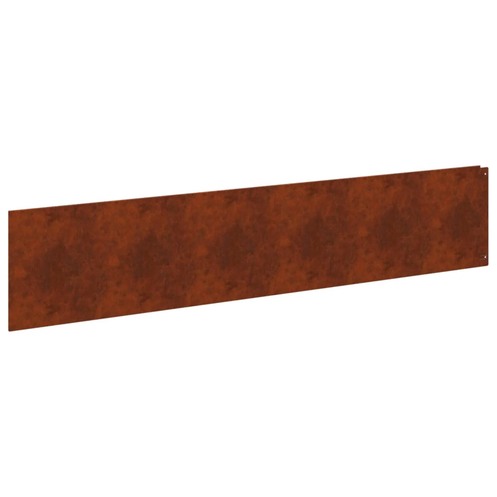 Bordura per Prato 20 pcs 100 x 22 cm Acciaio Ruggine 8008867