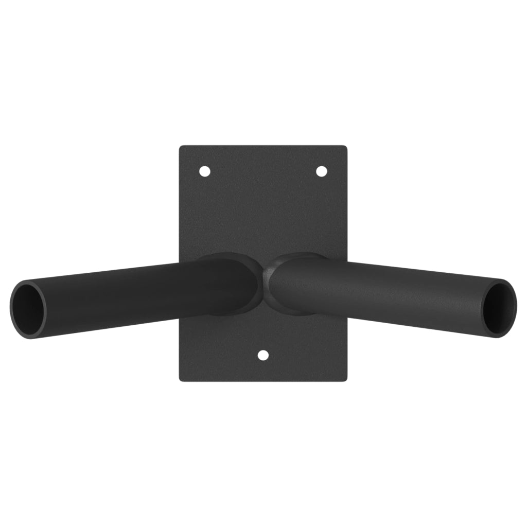 Supporto per Bandiera  per 2 Bandierine da Muro in Acciaio Nero