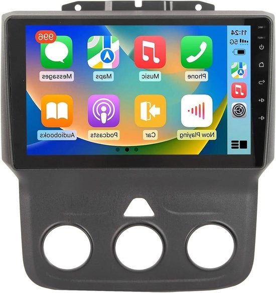 Radio Autorizzato per Ram 1500 2500 3500 2013-2018 9 Pollici IPS Touchscreen con 2G + 32G CarPlay Android