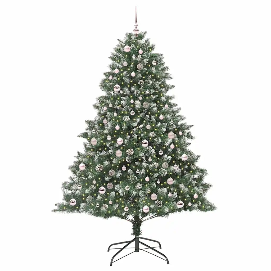 Albero di Natale artificiale con 300 LED Verde 210 cm 3395247