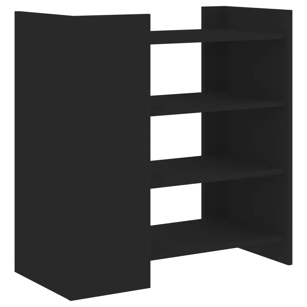 Credenza | Madia | Buffet da pranzo | Armadio da pranzo Nera 73,5x35x75 cm in Legno Multistrato