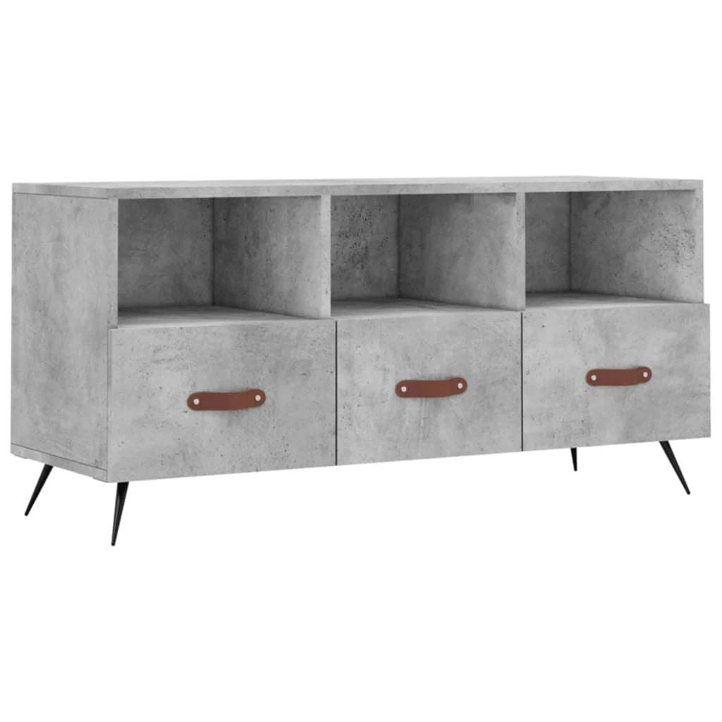 Mobile TV multimediale mensola TV credenza TV per sala da pranzo soggiorno camera da letto 102 x 36 x 50 cm legno ingegnerizzato grigio 02_0025595