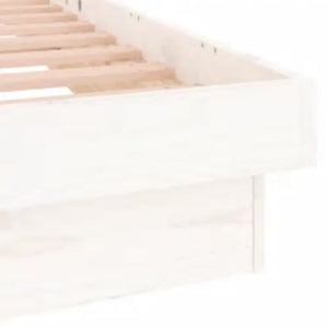 Giroletto con LED Bianco 160x200 cm in Legno Massello cod mxl 74279