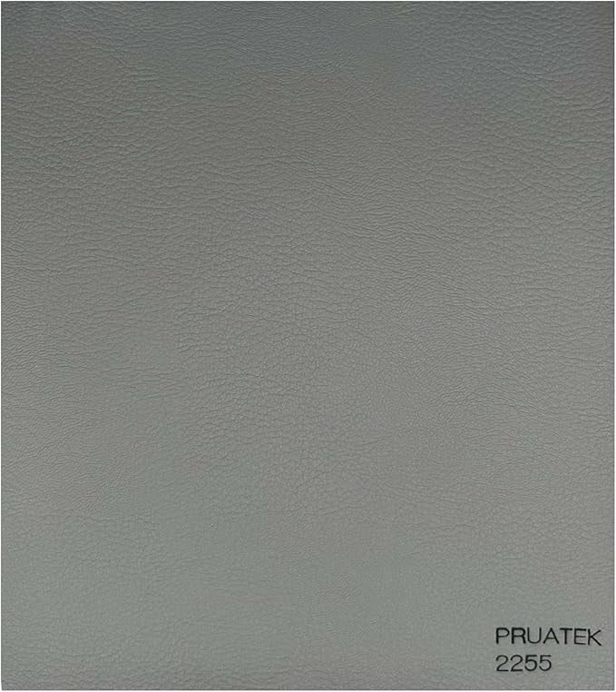 Tessuto FintaPelle Nautica Tappezzeria Alta Qualità "PRUATEK" - Colore GRIGIO CHIARO 2255 - Morbida e Resistente - Vendita al Metro - H.140