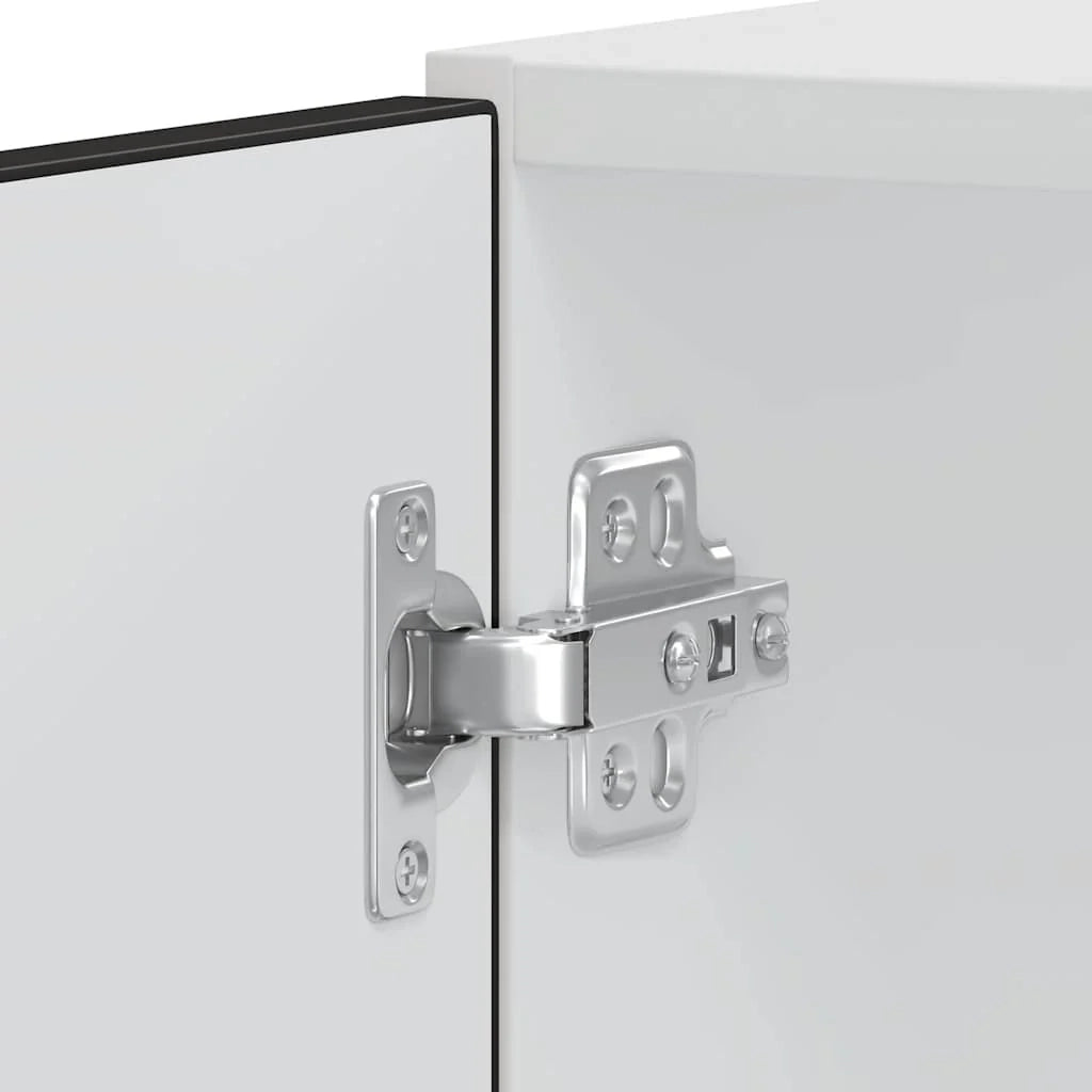 Set di 2 mobili da forno classici con piedini regolabili 60 x 57 x 207 cm in legno ingegnerizzato nero 02_0055707