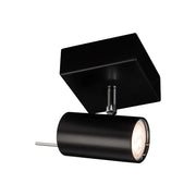 Faretto soffitto quadrato nero orientabile GU10 10W FUSSA Shilo