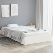 Giroletto-Struttura Letto Bianco in Legno Massello 90x200 cm 285997