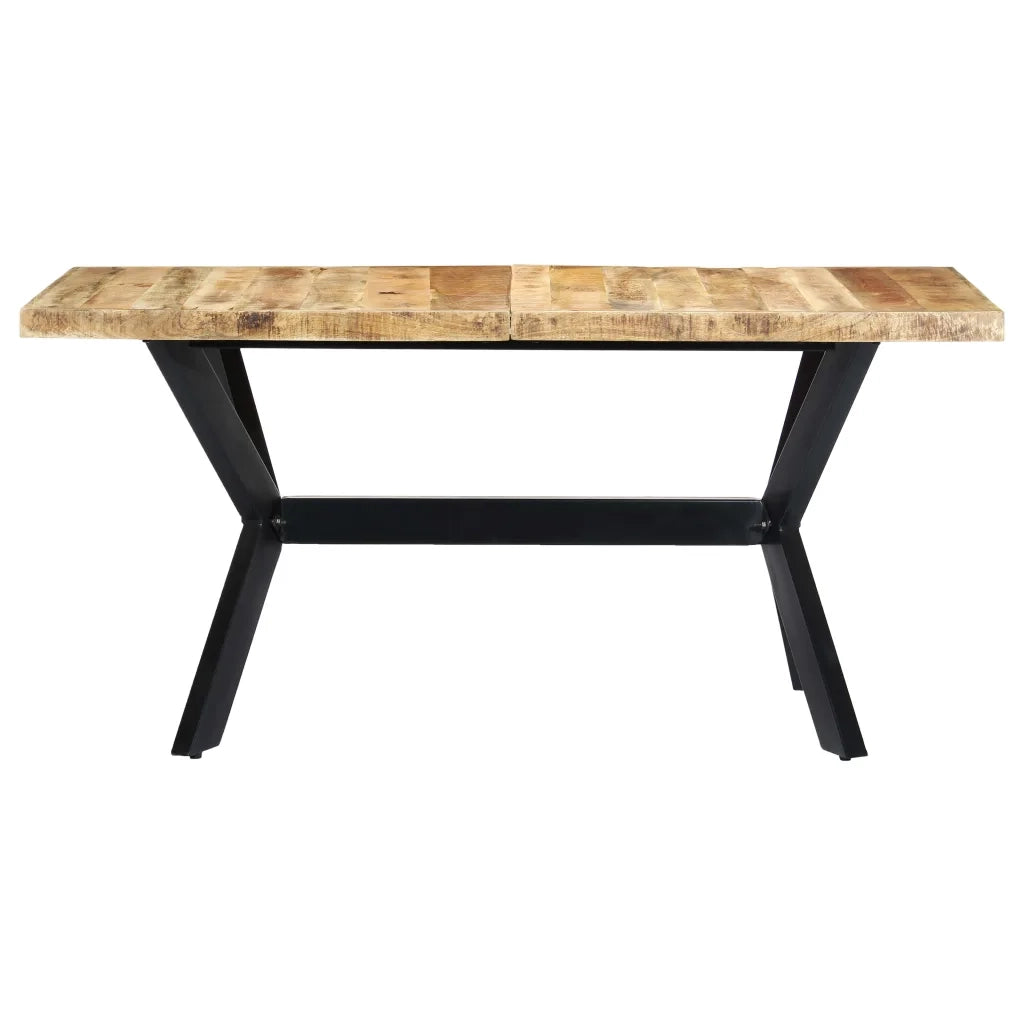 Tavolo da Pranzo 160x80x75 cm in Legno Massello di Mango  cod mxl 29855