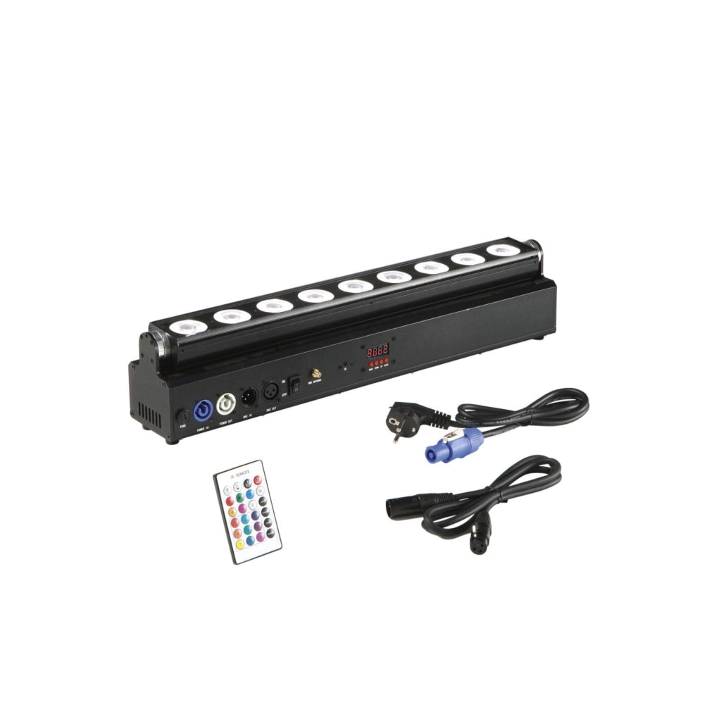 WALLWASHER LED SHOW RICARICABILE 162W RGBW+UV Wi-Fi IP22 53,5X8,45X6,06CM