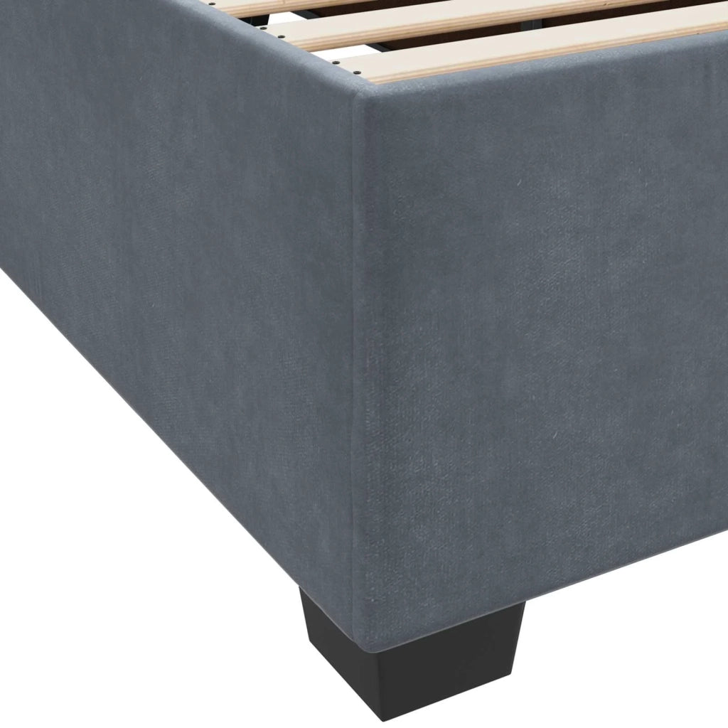 Struttura del letto Grigio scuro 160 x 200 cm Tessuto 3399297