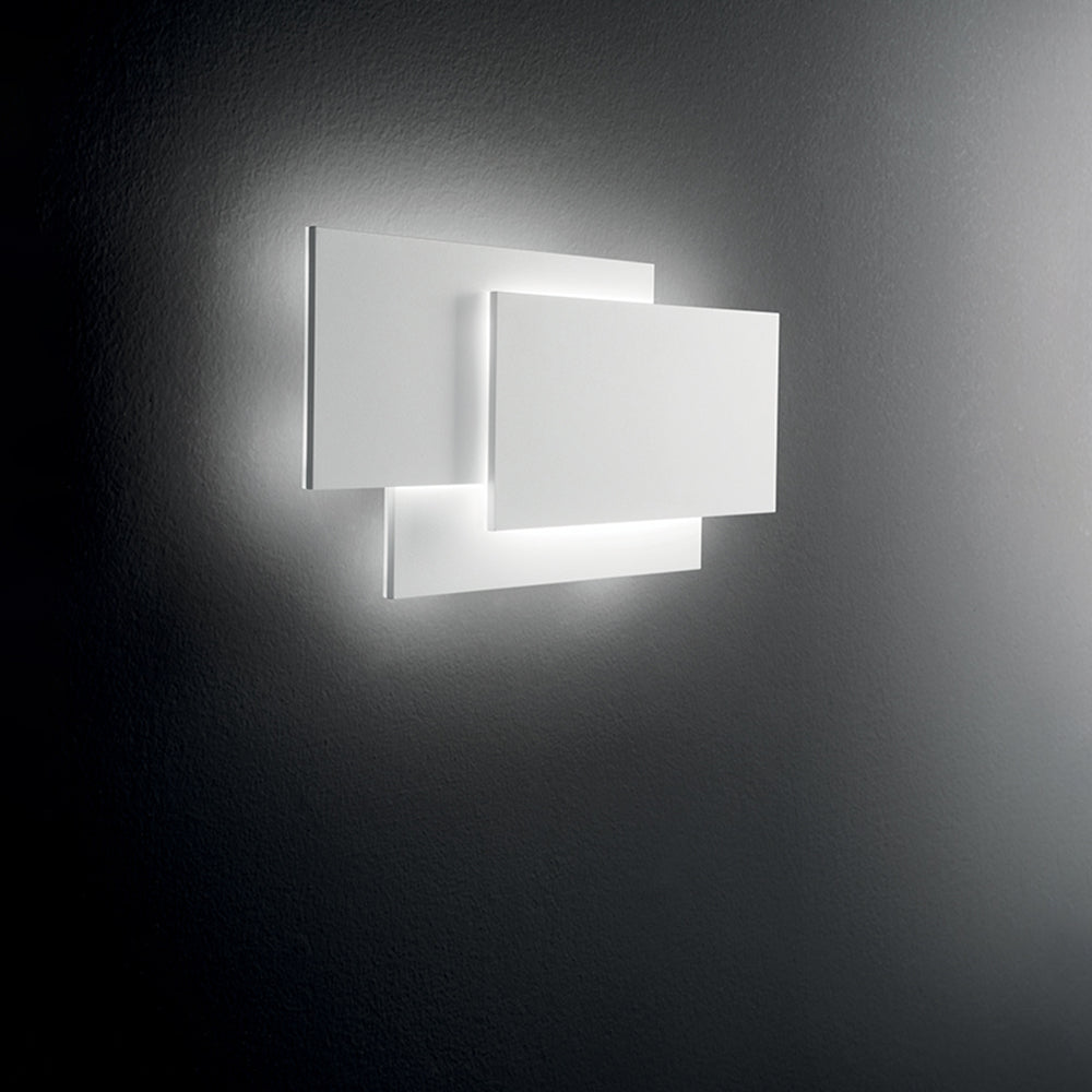Applique Moderna Dip Metallo Bianco Led 36W 3000K